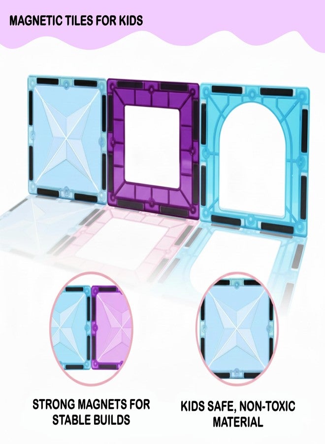 SNAPTRON Magnetic Blocks for Kids Tiles -104Pieces Set Gifts for Girls, Boys, Magnetic Blocks for Kids 3+ Years, 4 5 6 7 8 9 10/ Constructing & Learning Builder Educational Magnatiles Game - Image 5